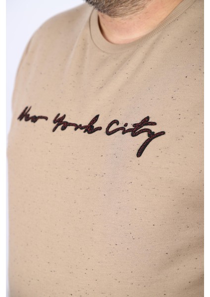 Büyük Beden Sweat New York 22704-BEJ fiyatları