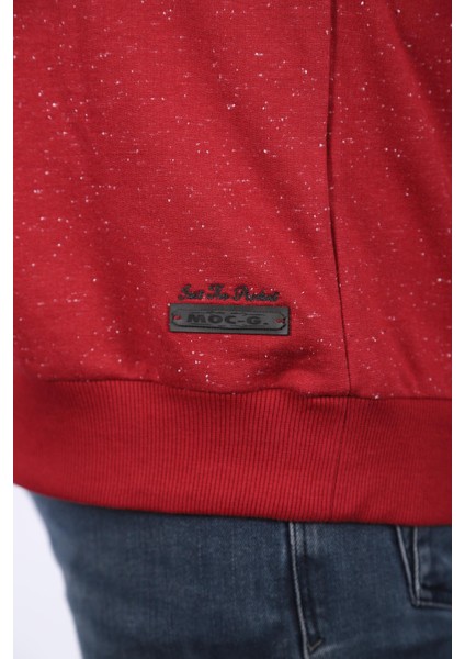 Büyük Beden Bisiklet Yaka Deri Arma 22703-BORDO fiyatları