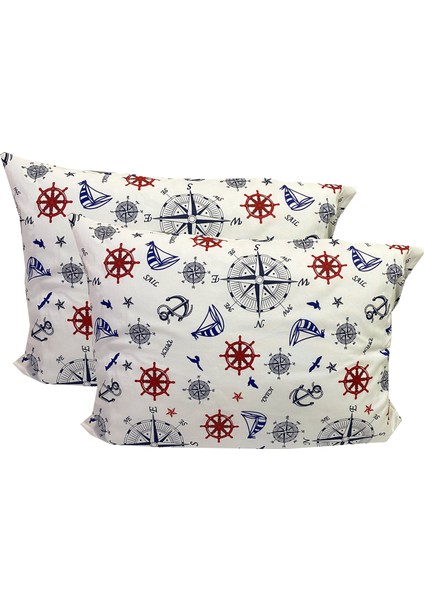 Yastık Kılıfı Ranforce 2'li Vip Pamuklu 50X70 Cm-Marin