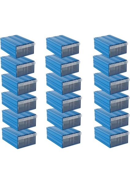 Plastik Çekmeceli Kutu 501 1 Koli (18 Adet)