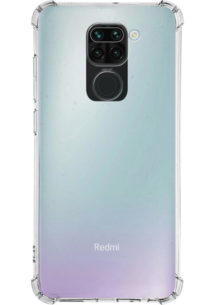 Caseworld Xiaomi Redmi Note 9 Kapak Köşe Korumalı Airbag Antishock Şeffaf Silikon Kılıf