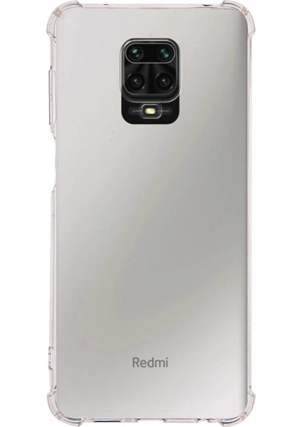 Caseworld Xiaomi Redmi Note 9s Kapak Köşe Korumalı Airbag Antishock Şeffaf Silikon Kılıf