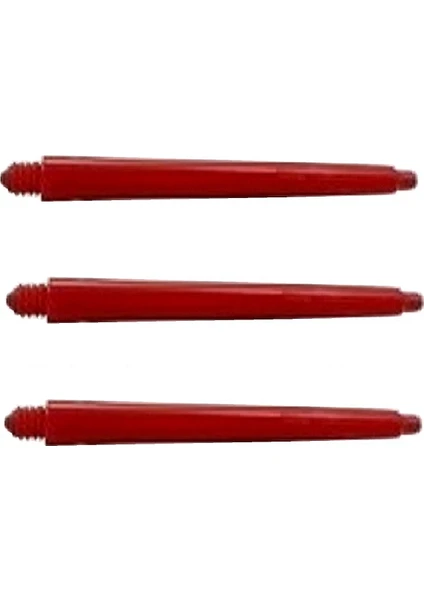 5 Set (15 Adet) 48 mm Nylon Dart Şaft-Shaft. Kırmızı