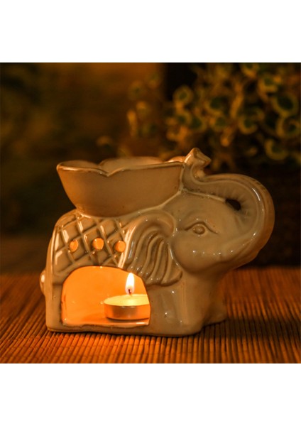 Dekoratif Fil Tasarımlı Buhurdanlık