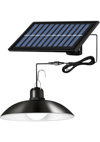 Mbw Uzaktan Kumandalı Güneş Enerjili Su Geçirmez LED Parlak Retro Lamba - Siyah
