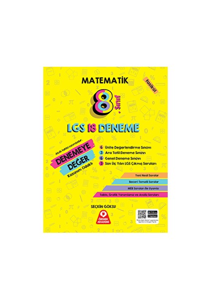 8. Sınıf Denemeye Değer Matematik LGS 18 Deneme