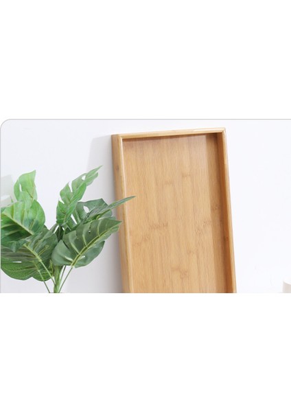 Ahşap Hizmet Tepsisi Çay Çatal Tepsileri Depolama Palet Meyve Tabağı Dekorasyon Gıda Bambu Dikdörtgen Depolama Tepsileri 20 * 30 * 4 cm (Yurt Dışından) fırsatları