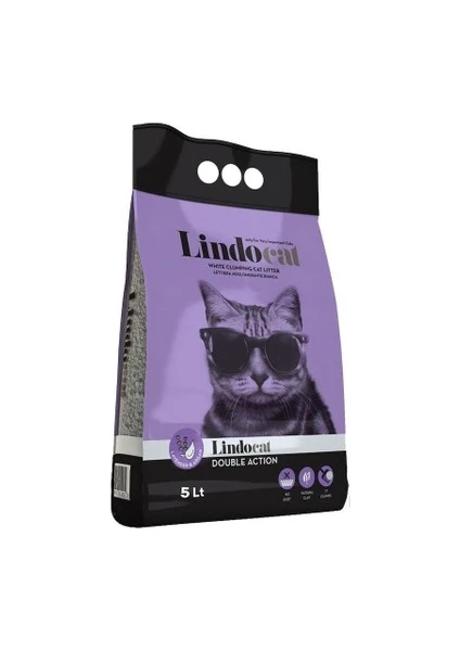 Lindocat 5lt Ince Taneli Kedi Kumu Lavanta Argan