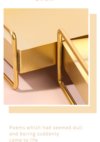 Ekran Dekoratif Takı Için Kozmetik Demir Sanat Sunum Plakaları Kolu ile Depolama Tepsi Mutfak Sofra Altın Dikdörtgen Depolama Tepsileri Ler (Yurt Dışından) fırsatları