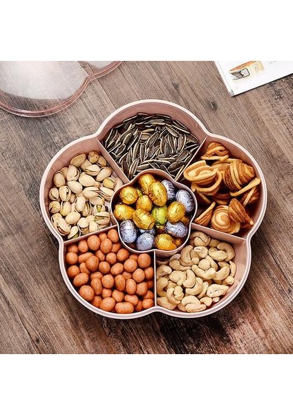 Çiçek Şekli Snack Servis Tepsi Snacks Saklama Kutusu Kapaklı Somun Şeker Kurutulmuş Meyve Mutfak Depolama Aracı Snack Kutusu Depolama Tepsileri (Yurt Dışından) fiyatları