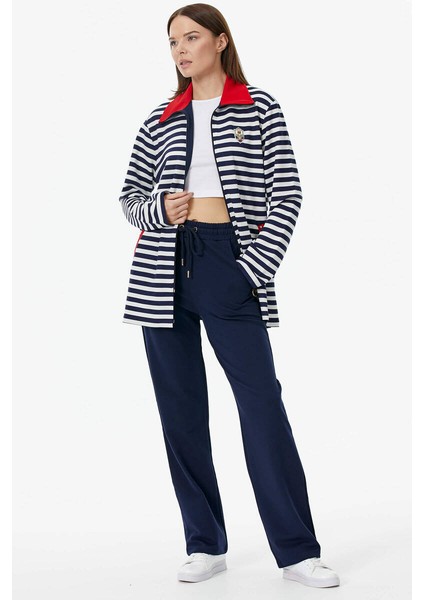 Çizgili Marine Eşofman Takım - Lacivert modelleri