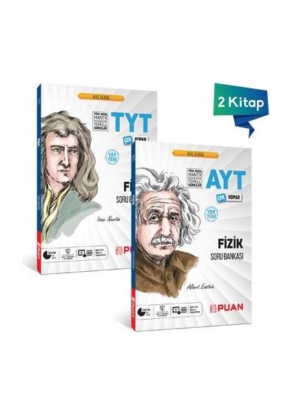 Puan Yayınları TYT 2023 Fizik AYT Fizik Soru Bankası Kazandıran Set