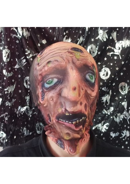 Halloween Cadılar Bayramı 3D 3 Boyutlu Kumaş Baskı Yara Efektli Korku Maskesi