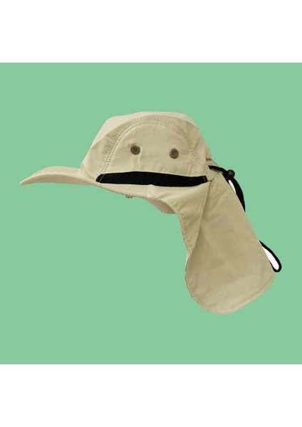 Buğday Renk Ayarlanabilir ve Dayanıklı Safari Güneş Şapkası