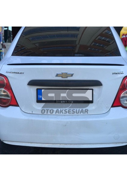 Sts Oto Aksesuar Chevrolet Aveo Bagaj Üstü Slim Spoiler Piano Black Parlak Siyah