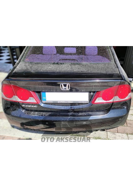 Honda Civic Fd6 Bagaj Üstü Black Piano Spoiler Bagaj Çıtası