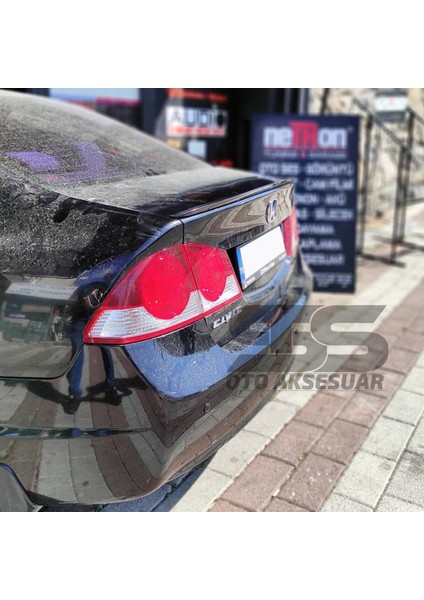 Honda Civic Fd6 Bagaj Üstü Black Piano Spoiler Bagaj Çıtası