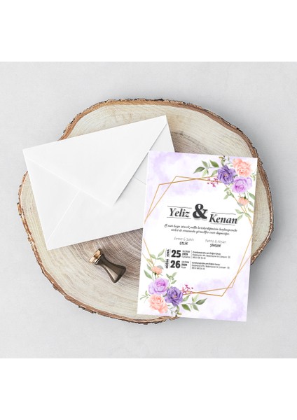 Beyaz Zarflı Davetiye - BZ00113