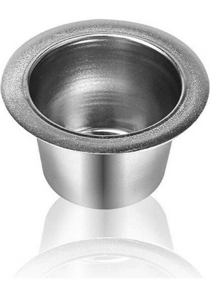 2pcs Silikon Mühürlü Paslanmaz Çelik Doldurulabilir Kahve