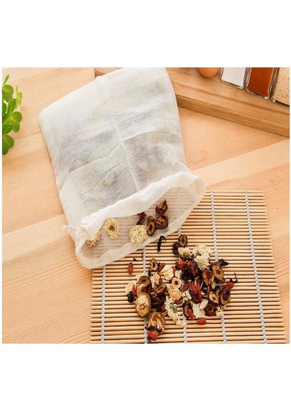 2pcs 30X45CM Süt Kahve Suyu Yeniden Kullanılabilir Pamuk Örgü Süzgeç Filtre Çantası Çoklu fırsatları