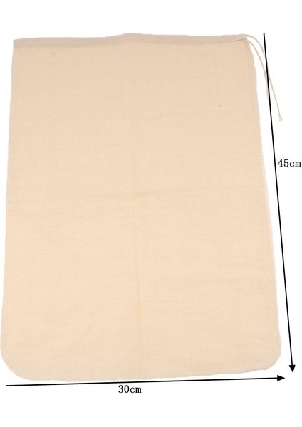 2pcs 30X45CM Süt Kahve Suyu Yeniden Kullanılabilir Pamuk Örgü Süzgeç Filtre Çantası Çoklu indirimleri