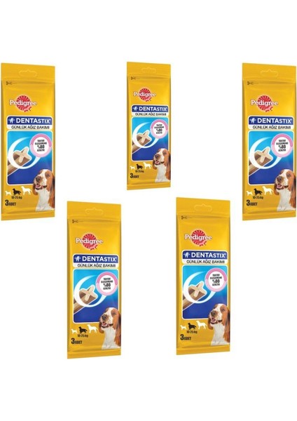 Dentastix Medium Köpek Ödül Maması 77 gr (3 Sticks) x 5 Adet