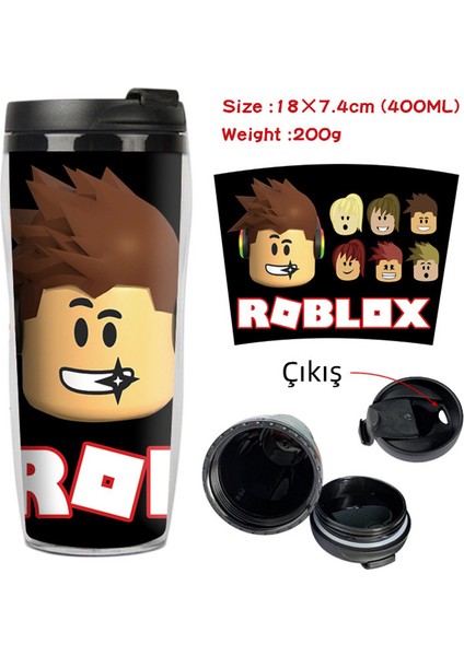 400ML Roblox Öğrenci Taşınabilir Spor Içme Fincan Su Isıtıcısı(Yurt Dışından)