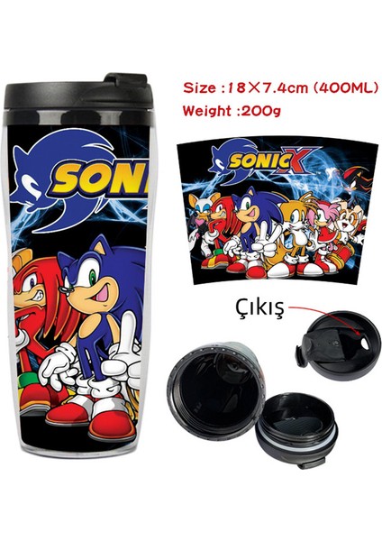 400ML Sonic Izoleli Plastik Bardak Spor Şişe Su Bardağı(Yurt Dışından)