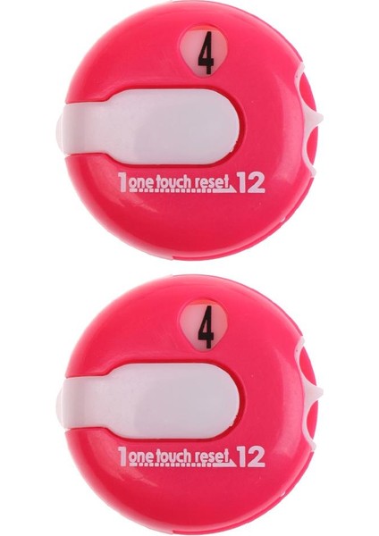 2 Adet Taşınabilir Mini Plastik Golf Sayacı Kaleci Strok Sayacı Pembe - 2 Adet (Yurt Dışından)