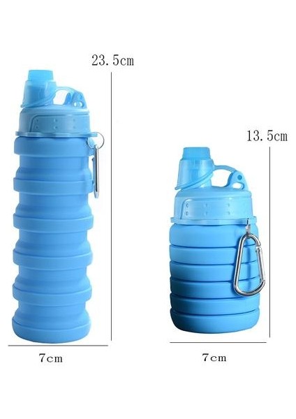 Çok Işlevli Pet Silikon Katlanır Su Şişesi(Yurt Dışından)