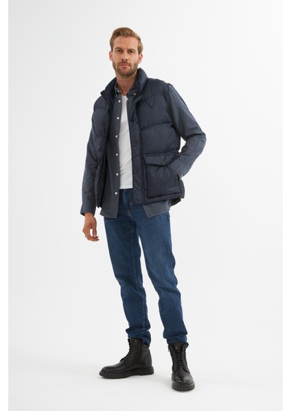 Erkek Cep Detaylı Şişme Yelek Lacivert - 743DNGR fiyatları