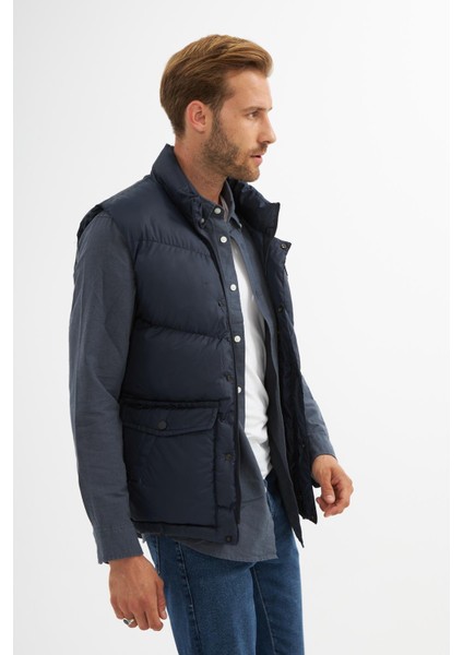 Erkek Cep Detaylı Şişme Yelek Lacivert - 743DNGR modelleri