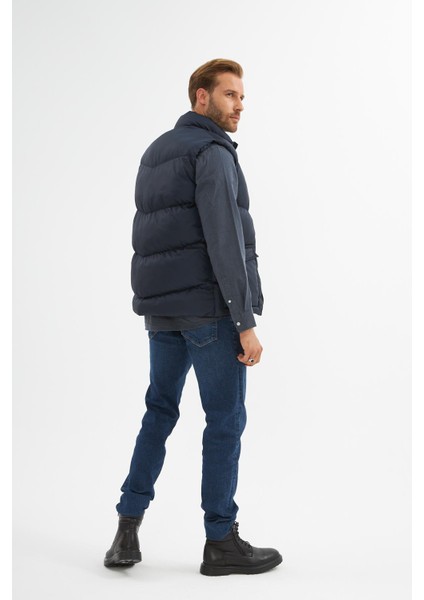 Erkek Cep Detaylı Şişme Yelek Lacivert - 743DNGR indirimleri