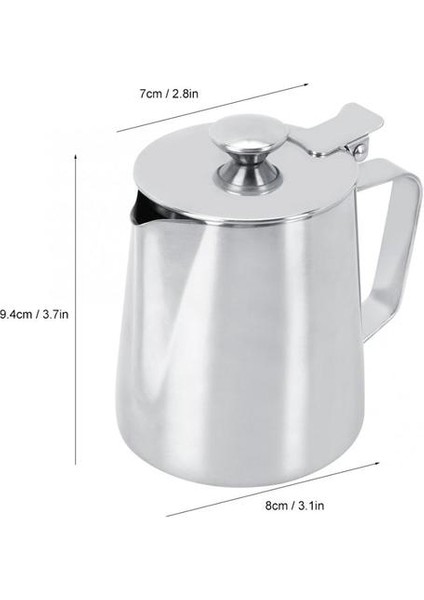 350 ml Paslanmaz Çelik Süt Kabı (Yurt Dışından)