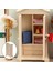 2 Adet Ahşap Yatak ve Gardırop 1/12 Bebek Evi Hayat Sahnesi Dekoratif (Yurt Dışından) 4