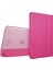 Apple Ipad Mini-Mini 2-Mini 3 Kılıf Standlı Kapaklı Arkası Şeffaf Sert Smart Case Pembe 1