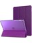 Apple Ipad 9.7 2017 Kılıf Standlı Kapaklı Arkası Şeffaf Sert Smart Case Mor 1