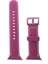 Apple Watch 6 Ile Uyumlu Delikli Vlahovic 42-44MM Dikişli Tokalı Kordon Bordo 2