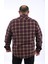 Büyük Beden Oduncu Çift Cep Kapaklı Small Plaid 22217-BORDO 3