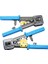 RJ45-RJ11 Cat5 Cat6 Kolay Sıkma Pensesi + Kablo Test Cihazı + Yeni Nesil Jak 10 Adet 3 Lü Set 3