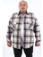 Oduncu Gömlek Çift Cep Big Plaid 22216-BEJ 2