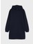 Düz Lacivert Kız Çocuk Elbise Nlfopal Ls Sweat Dress W Hood 4