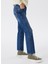 Yüksek Bel Ispanyol Paça Rahat Kadın Denim Pantolon 231 Lcf 121008 Melında Causa Blue 3