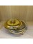 Altın Kaplama Isıtıcılı Yuvarlak Yemek Servis 29.5 x 23.5 x 19.5 cm 2