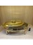 Altın Kaplama Isıtıcılı Oval Yemek Servis 41 x 26.5 cm 2