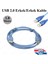 1.8 Metre Yüksek Kalite Filtreli USB 2.0 A Erkek / Erkek Data Kablosu 2
