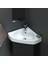 Cerastyle Arda Köşe Lavabo 46X46 cm 1