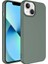 Apple iPhone 14 Kılıf 3D Kamera Korumalı İçi Kadife Mara Lansman Yumuşak Kapak Koyu Yeşil 1