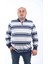 Büyük Beden Erkek Polo Yaka Sweatshirt 22404-GRI 1