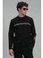 Sımple Erkek Sweatshirt Siyah 5